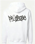 Flower and print hoodie