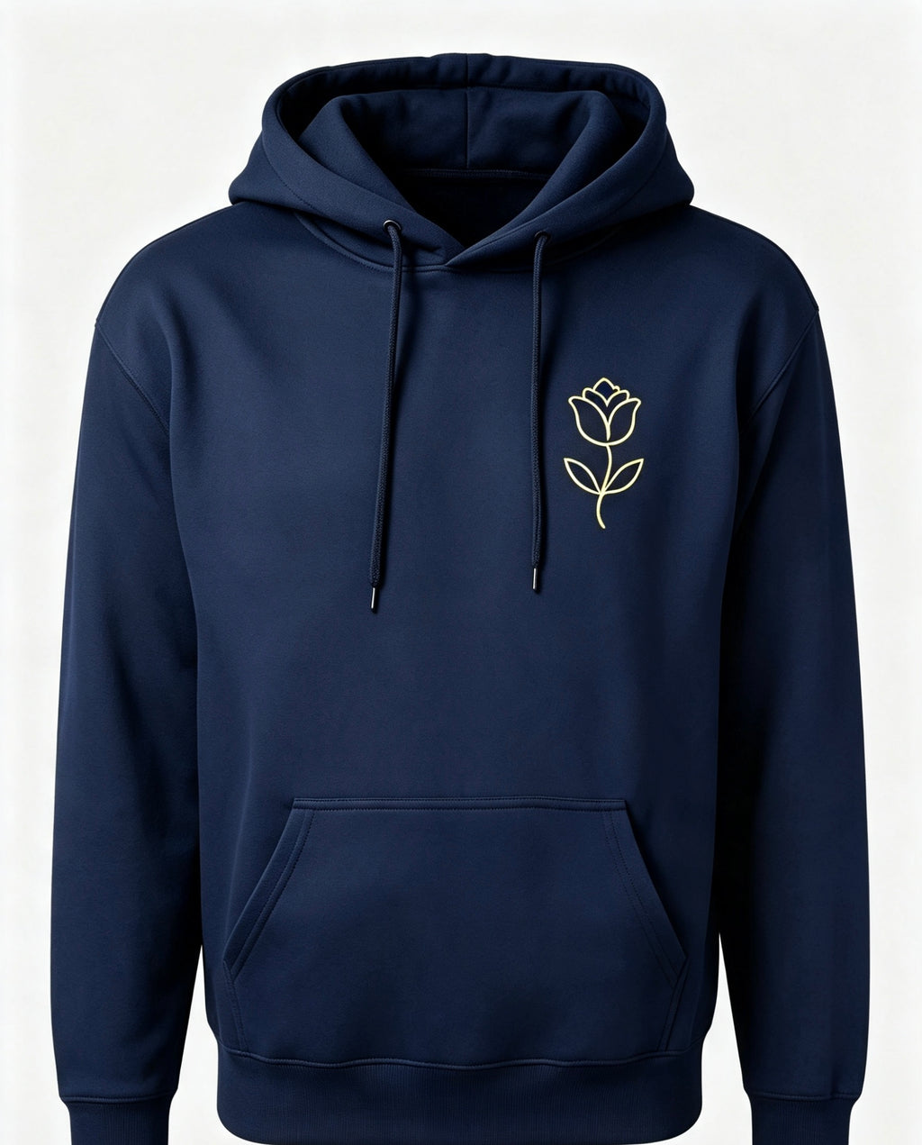 Flower and print hoodie