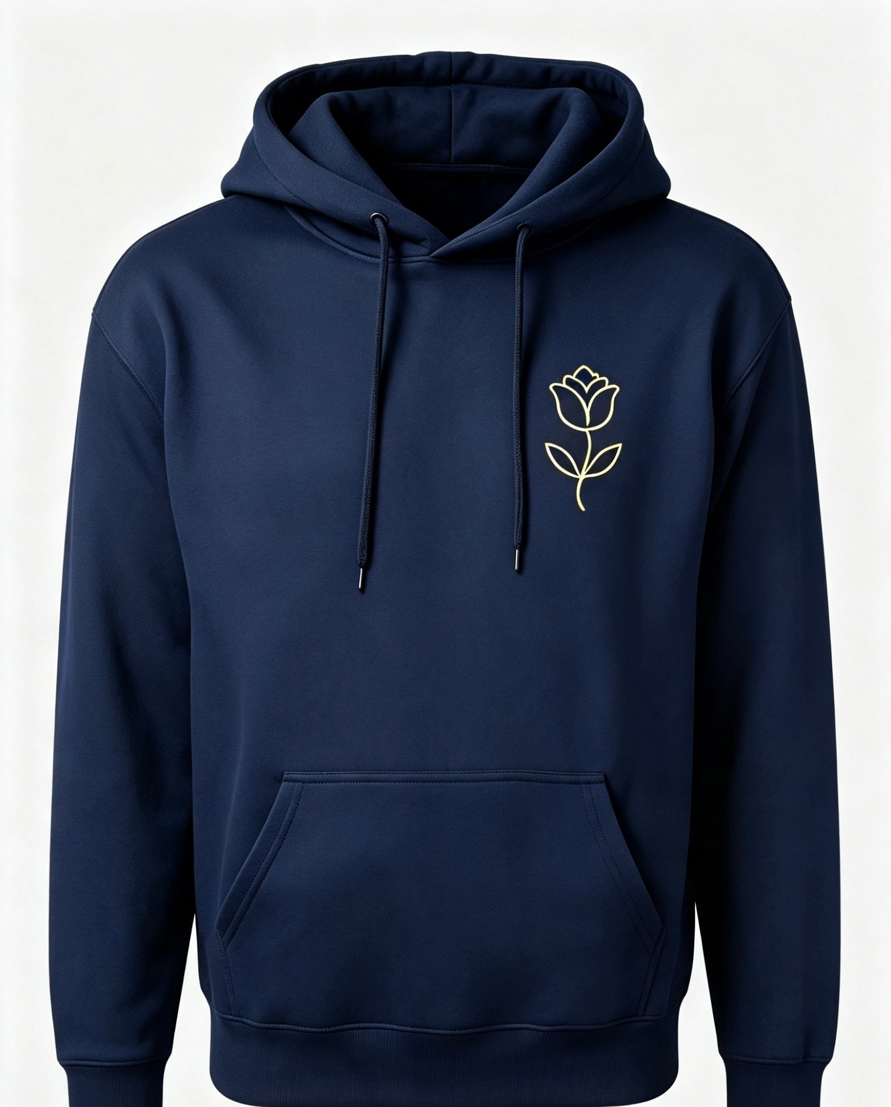 Flower and print hoodie