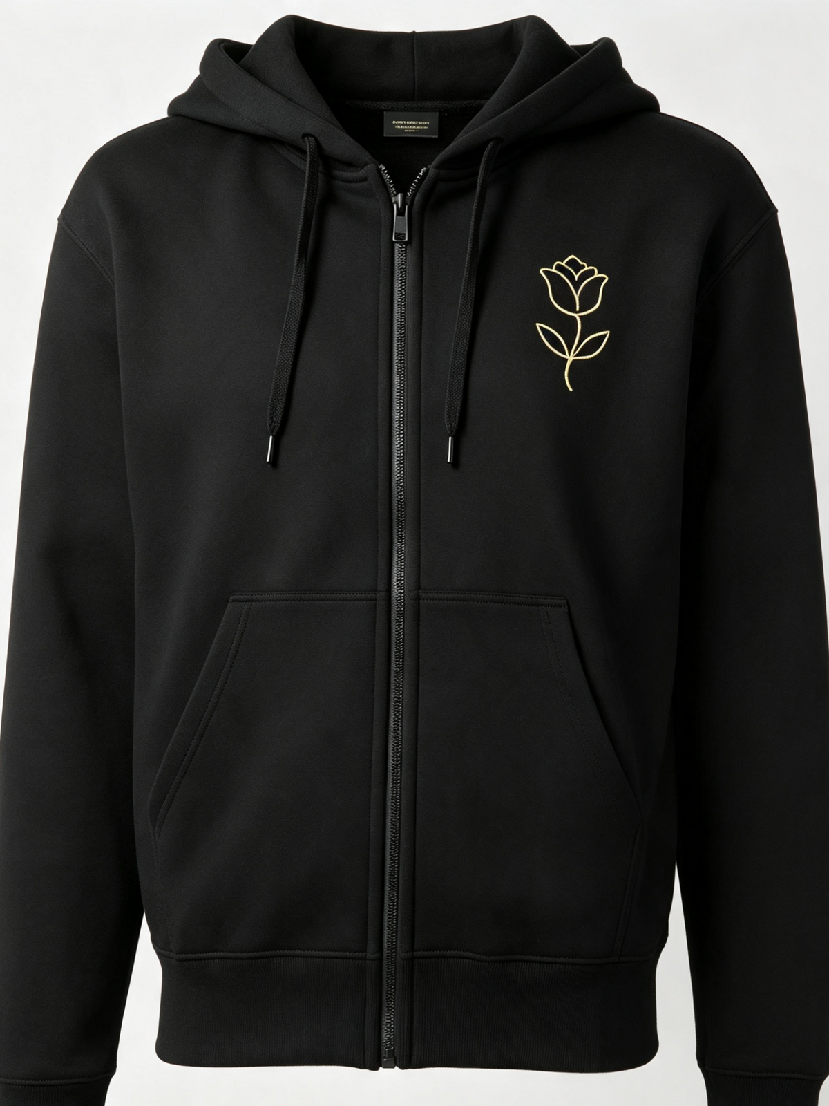 Zipped primrose hoodie